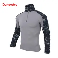 Мужская Военная униформа, армейская тактическая страйкбольная камуфляжная проверенная боевая рубашка, быстрая штурмовая рубашка с длинным рукавом, боевой удар