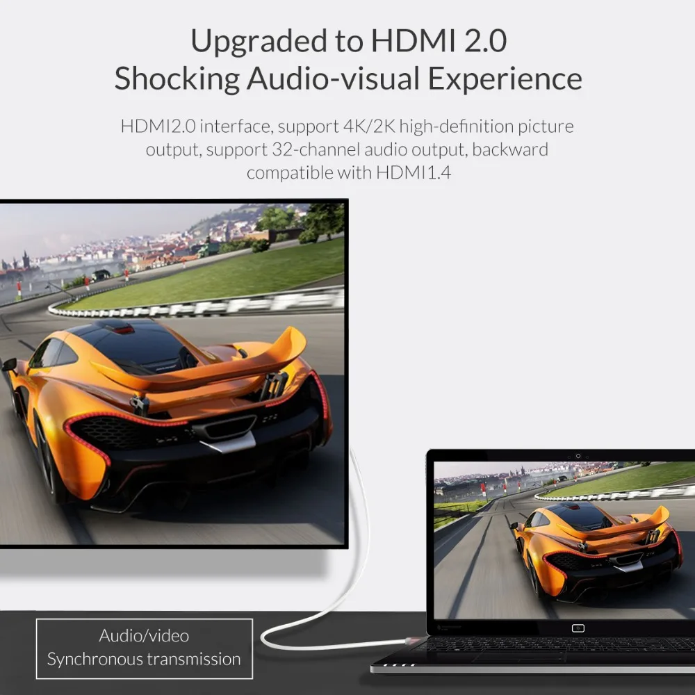 Кабель ORICO HDMI 2 0 4K 60 Гц кабель к / Micro для разветвителя ТВ ЖК ноутбука PS3 проектора