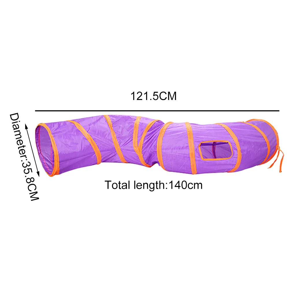 "S" Кот игровой туннель игрушка забавный питомец туннель 1 отверстие складная палатка Кот туннель котёнок Кот Игрушка объемные игрушки для домашних животных маленького размера кролик игровой туннель