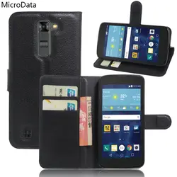 Микроданных Роскошные искусственная кожа флип чехол для LG K7 LTE 4 г X210ds X210 5.0 дюймов Бумажник Стенд кожаный чехол чехол на LG K7 LTE 4 г X210
