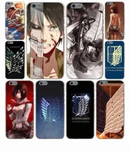 Anime Japanese attack on Titan Hard Case Cover for iPhone 7 7 Plus 6 6S Plus 5 5S SE 5C 4S Case Cover