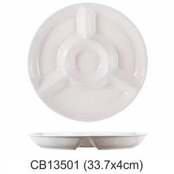 

Dishes & Plates Rice Dish Melamine tableware white plate Dining plate of school dining room CB13501