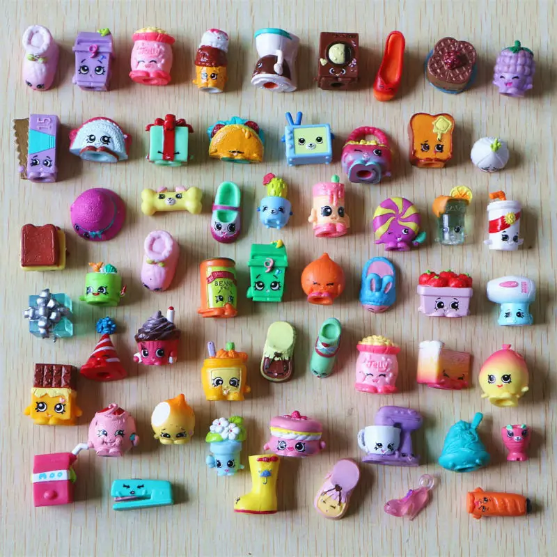 

100pcs/1lot shoes Food Cartoon 1-3cm Random Action Figures Brinquedo Juguetes Toys Kids Christmas Gift