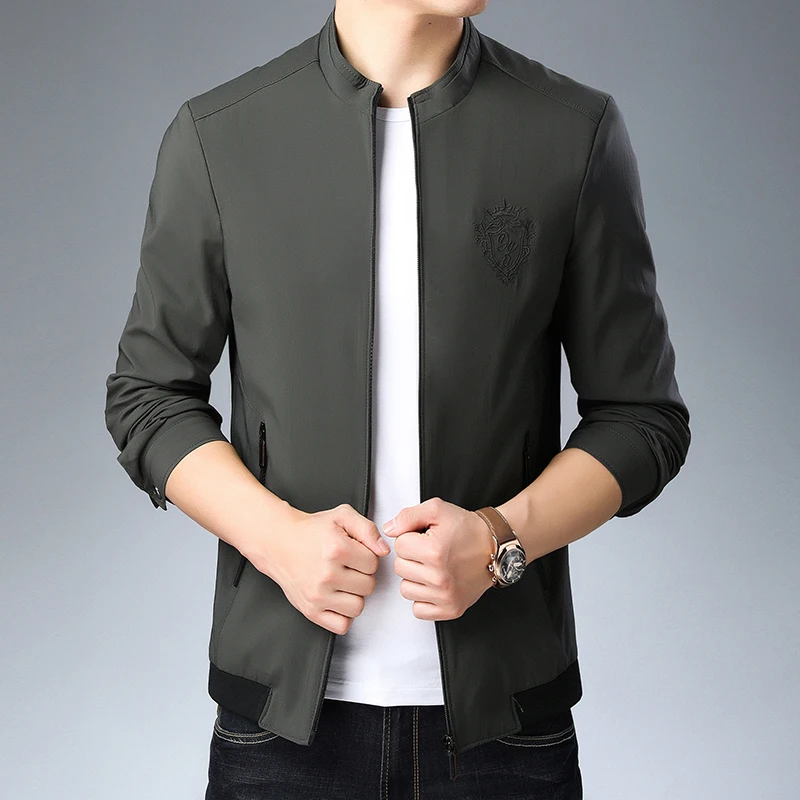 

2019 Autumn New Fashion Wind Breaker And Coats For Men Korean Trend Streetwear Overcoat Jackets Casual Coat Mens Clothing