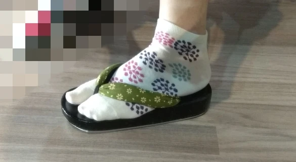 japonês geta sapatos de madeira chinelos cosplay