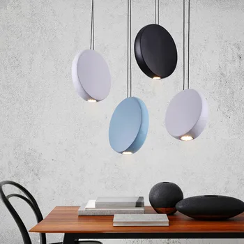 

1/2/5 Heads Nordic Simple Living Room Chandelier Restaurant Cafe Bar Bedroom Bedside Lamps Creative Pie Lamp Free Shipping