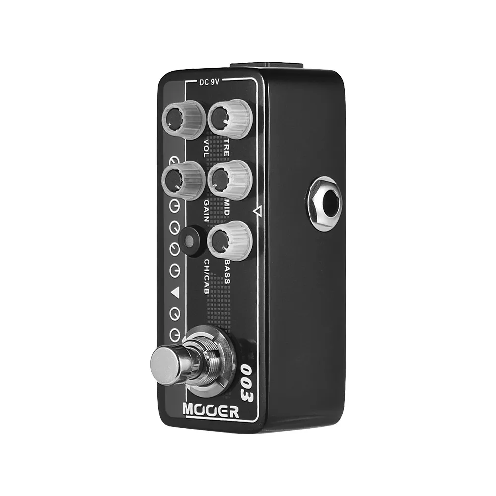 MOOER MICRO PREAMP Series 003 power-Zone в американском стиле с высоким коэффициентом усиления Цифровой Предварительный усилитель педаль гитарного эффекта True Bypass