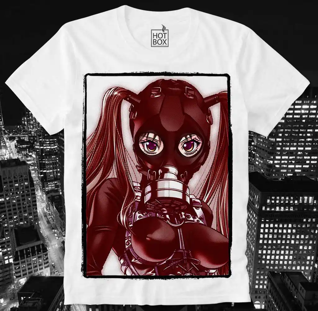 Btsm Porn - HOTBOX T SHIRT ANIME MANGA HENTAI GAS MASK PORN PORNO SEXY GIRL BDSM SM  JAPAN Stranger Things Design T Shirts