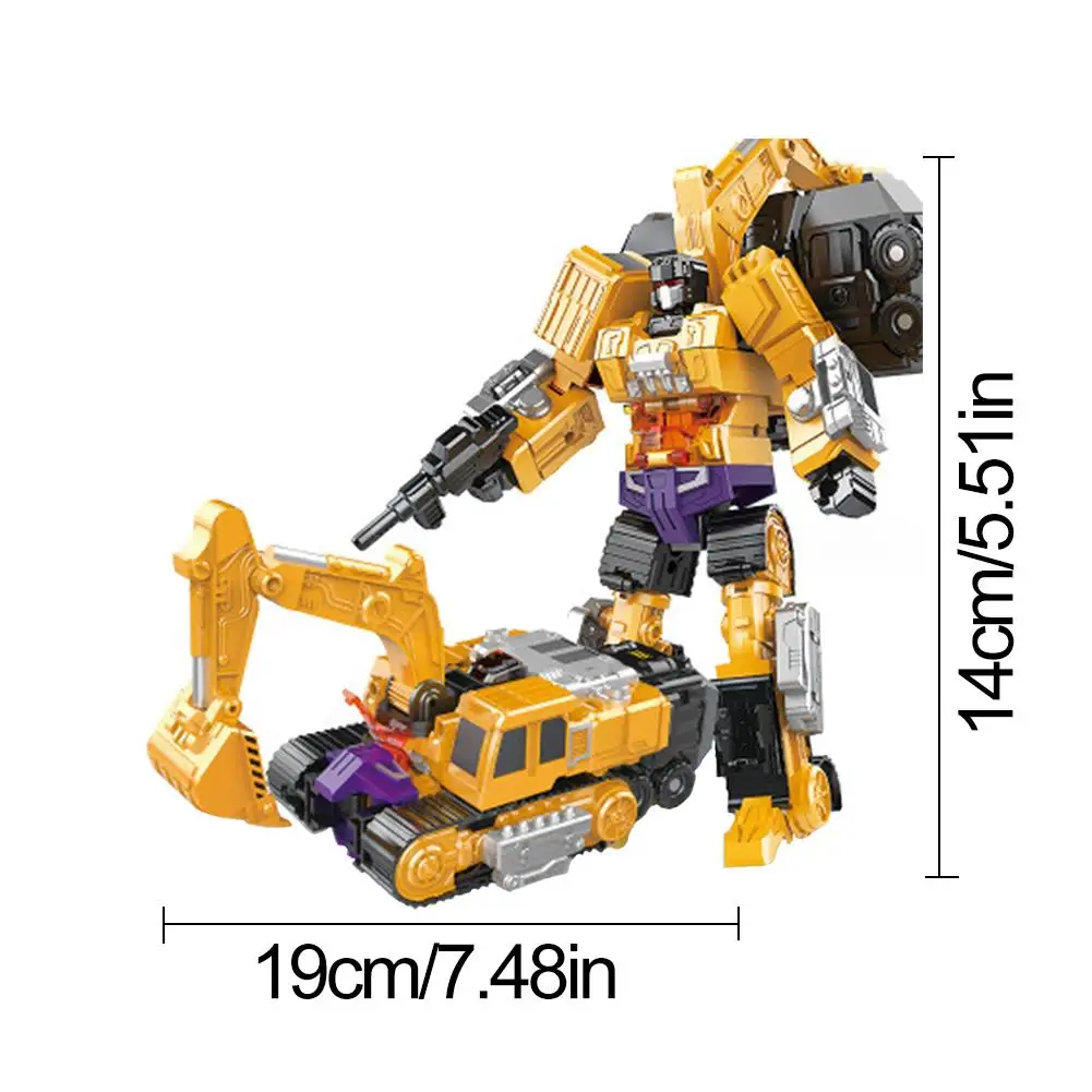 6 в 1 Трансформация Робот автомобиль Металл инженерное строительство грузовик игрушка-трансформер детские игрушки подарки