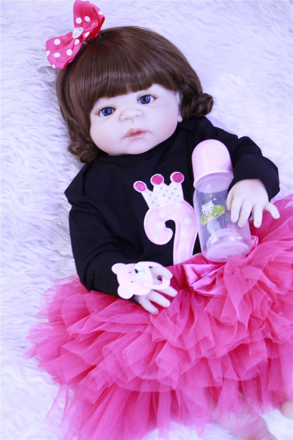 Кукольная Кукла Reborn 55 см ручная работа полностью силиконовая кукла Bebe Boy Boneca в