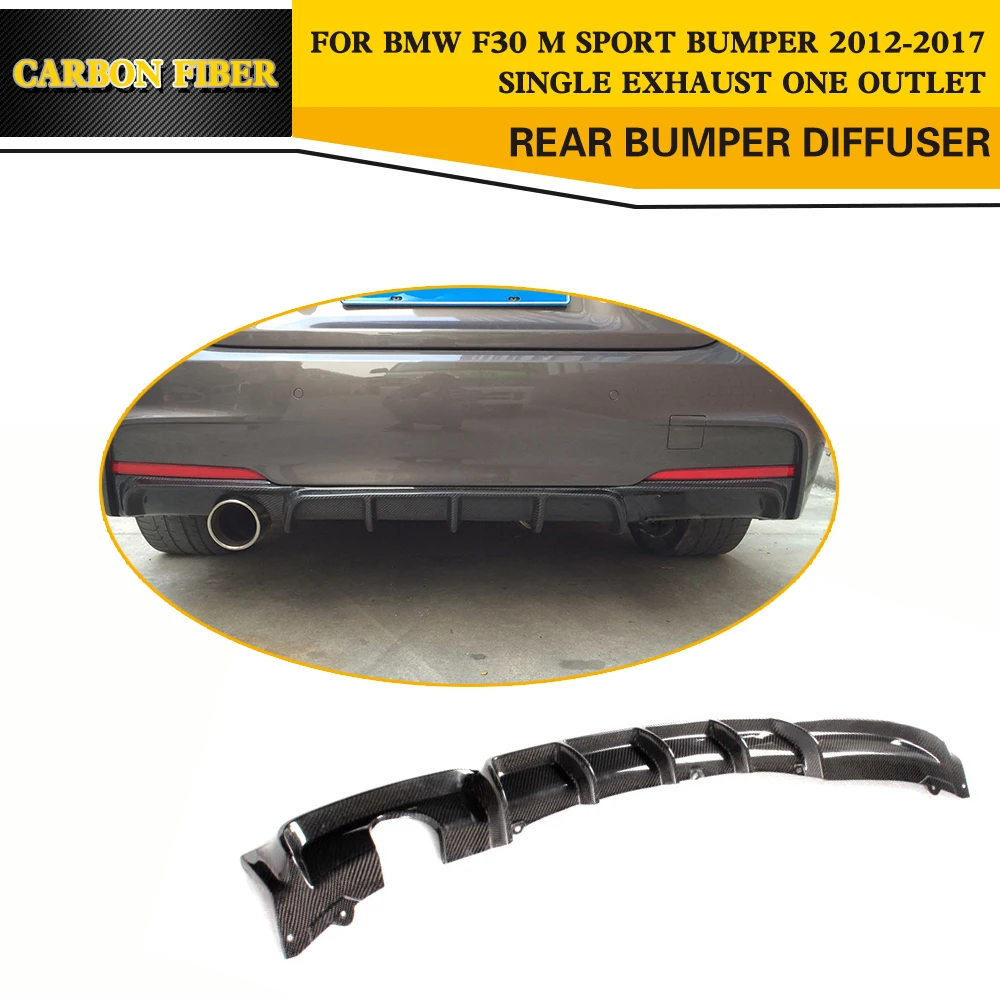 Диффузор из углеродного волокна для заднего бампера BMW F30 M Sport 12 17|rear bumper diffuser|bumper