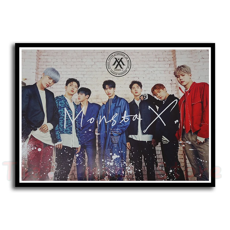 Monsta X отображает яркость интерьера дома белая бумага хорошего качества домашняя