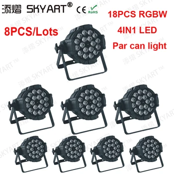 

8lot high quality par 64 led spotlight par wash dmx rgbw light effects 18*10w par led rgbw