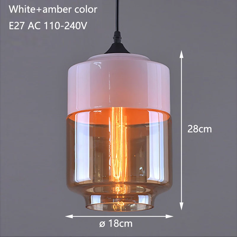 4 стиля, современный стеклянный подвесной светильник, светильники e27 e26 светодиодный светильник для кухни, ресторана, кафе, бара, гостиной