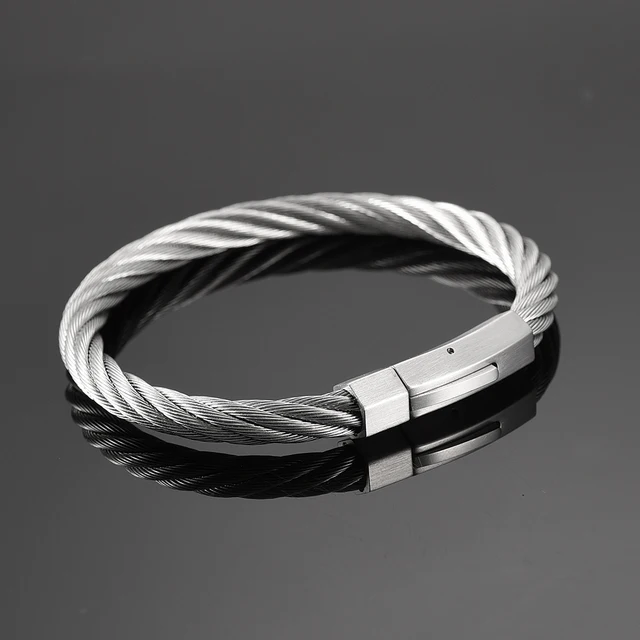 Ijb529 Stainless Bangle Silver Gold Rose Black Fashion Women Men Ijb529 Stainless Bangle Silver Gold Rose Black Fashion Women Men Steel