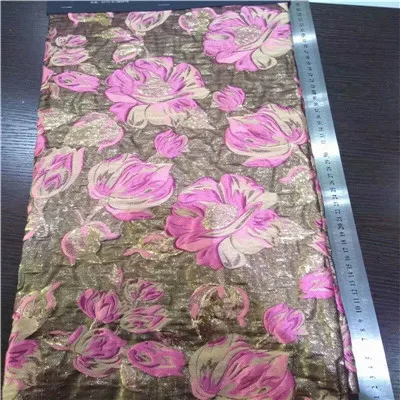Металлическая жаккардовая парча ткань для платья, юбка швейная ткань Tissu материал ткань Tecido, жаккардовая ткань ткани DY04 - Цвет: 3meters