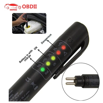 

Brake Fluid Tester 5 LED Car Vehicle Auto Automotive Testing Tool for DOT3/DOT4 Car Fluid Tester vehicle Diagnostic Tools elm327