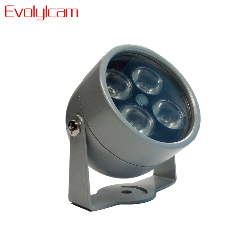 

Evolylcam 4 Array IR Infrared LEDs Illuminator Night Vision CCTV Fill Light For Security IP Camera Metal Gray Dome Waterproof