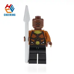 Одна распродажа строительные блоки Супер Герои Черная пантера Эрик Killmonger Shuri лучший подарок для детей XH805