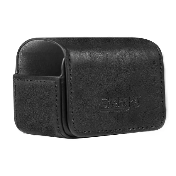 Кожаная сумка, портативный чехол, магнитный переключатель, сумка для хранения для dji osmo, аксессуары для спортивной экшн-камеры - Цвет: Черный