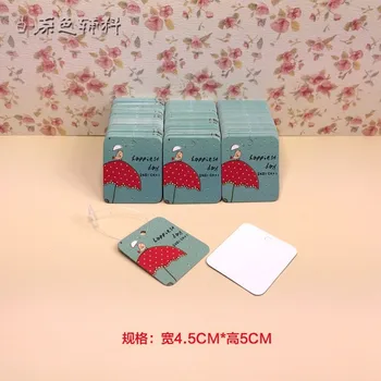 

Hot sell happy day jewelry tags Size: 45X50mm 500PCS hang tags350g/sqm paper clothing tag small tags