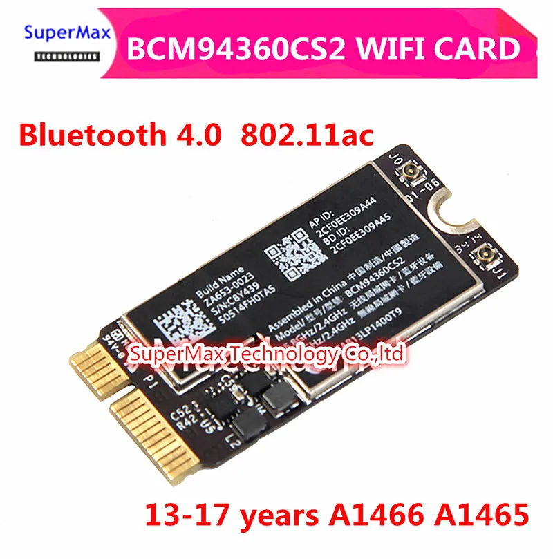 Беспроводной постоянного/переменного WI-FI для BCM94360CS2 Bluetooth 4,0 802.11ac A1466 A1465 MD760 MD711 ГБ беспроводной карты