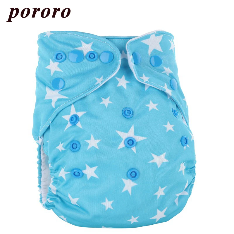 

Wholesale Newborn Baby Reusable 10Pcs/Bag Cloth Diaper Cover Diapers Couche Fralda Color Button Baby Wizard Diapers Gladbaby