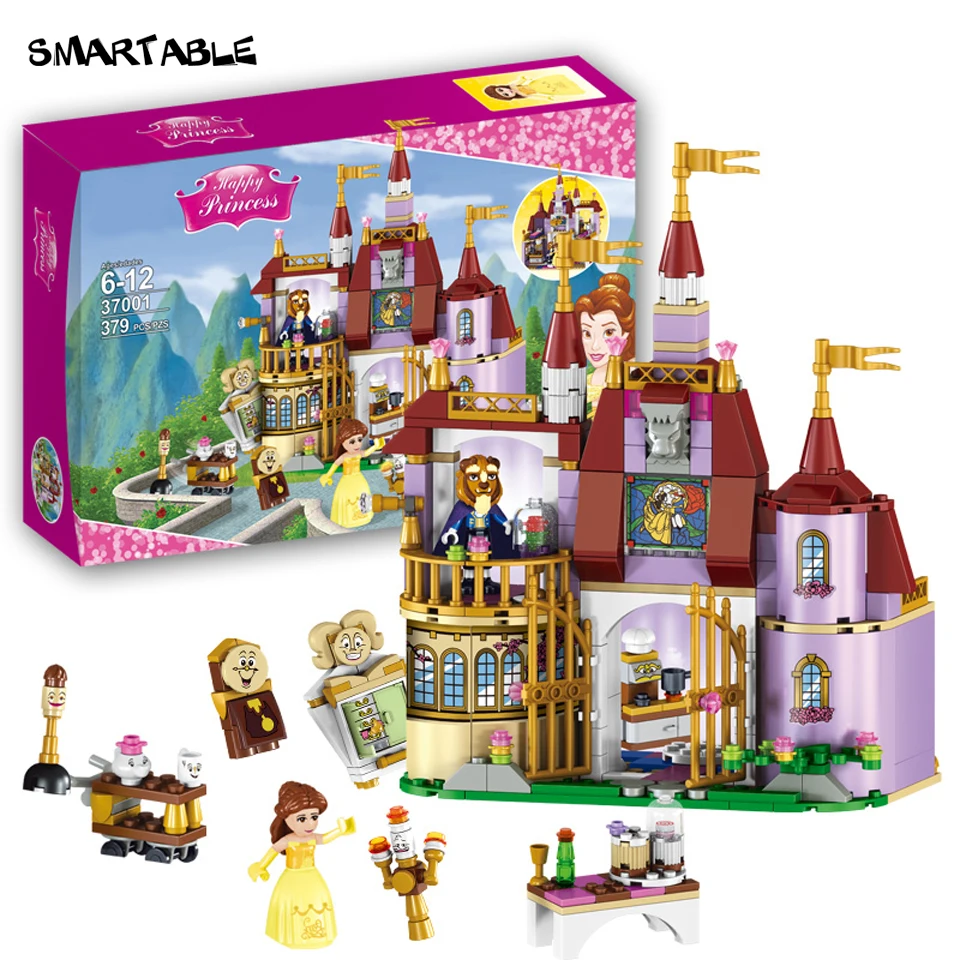 

Smartable Girl Beauty and The Beast Princess Belle's Enchanted Castle block Bricks toys set Compatible legoeds friends gift