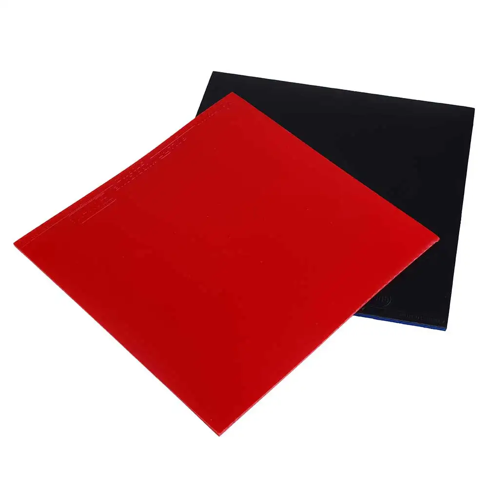 

2Pcs Table Tennis Racket Pips In PingPong Rubber Sponge Red/Black Quality