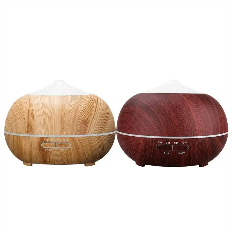 

400ml Ultrasonic Color LED Wood Grain Timer Air Humidifier Aroma Diffuser