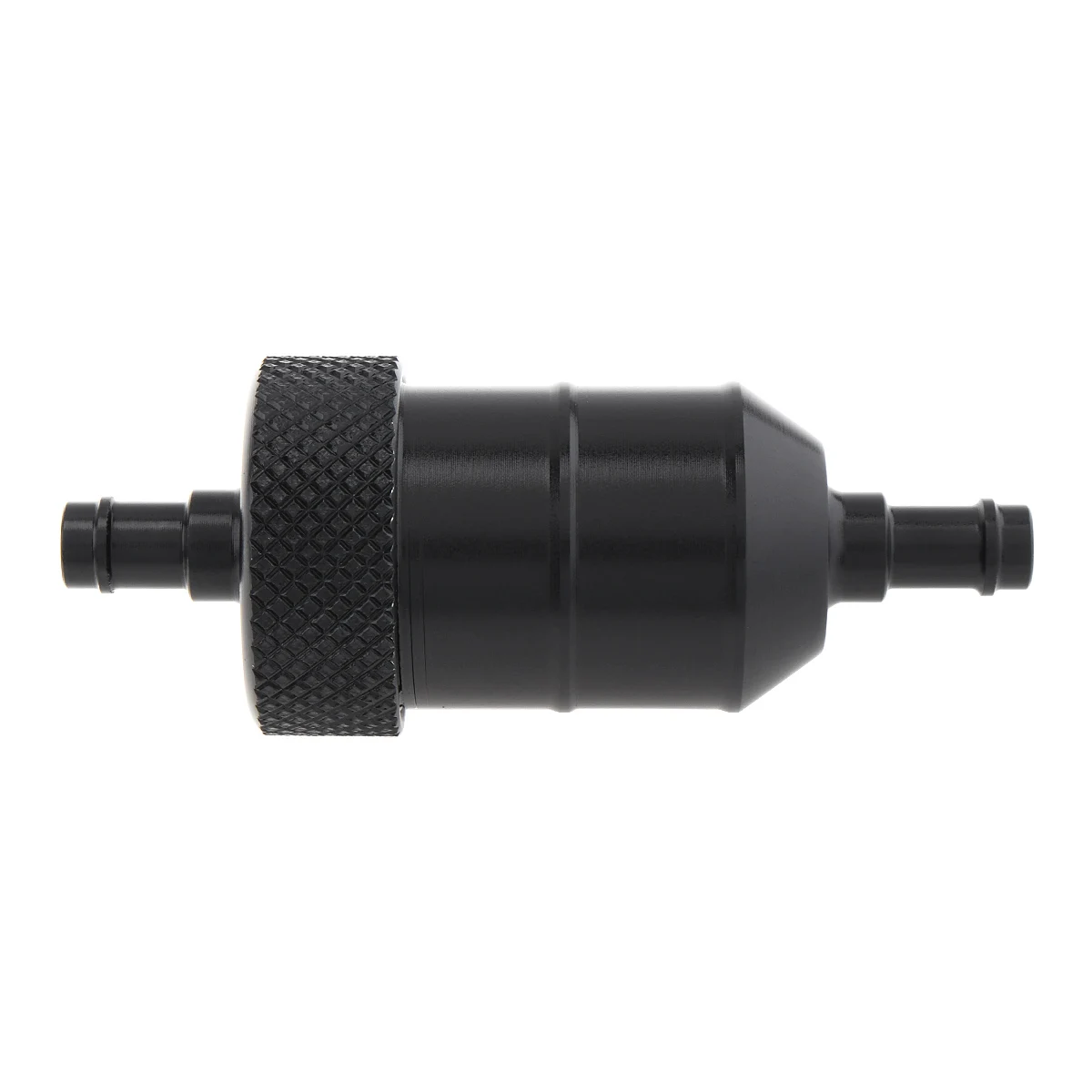 1/" 6 мм Фильтры для газового мазута топливный фильтр аксессуары для мотоциклов алюминиевый сплав для ATV Dirt Pit Bike автомобильный двигатель - Color: Black