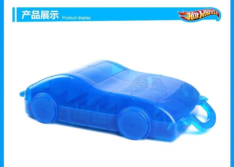 Hot Wheels модель автомобиля портативный пластиковый ящик для хранения игрушек Hotwheels автомобили подвижная парковка двухсторонние складные модели вмещает 16 автомобилей