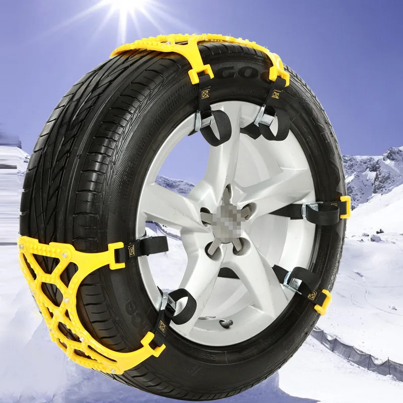 Snow Chains Tire Chains Universal 6pcs For Car, Suv, Truck-in Snow