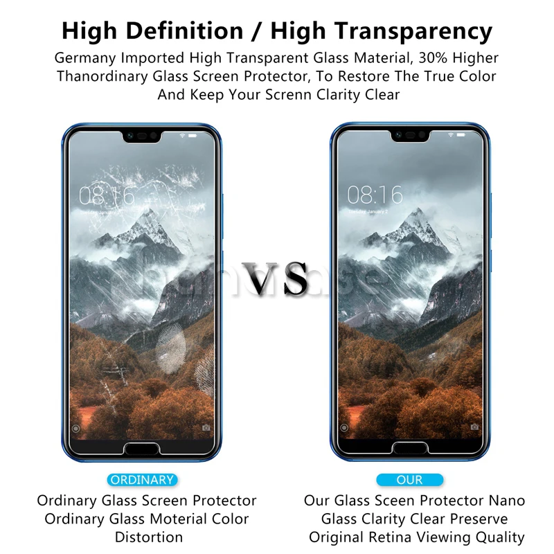 10 шт. закаленное стекло прозрачное покрытие для Huawei Honor 30 Pro 30S 20 Lite 20S 20i 9 9X 9I 9N Play 9A