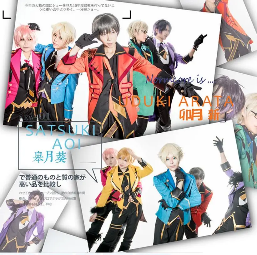 [Акция] аниме Tsukiuta команды черный группы Six Gravity костюм SJ форма Хэллоуин карнавал