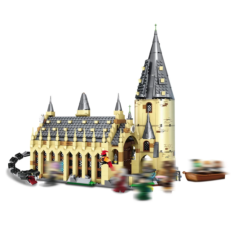 

BELA 11007 Harry Potter Serices Hogwarts Great Hall Compatibility 75954 Harry Potter Building Blocks Bricks Toys For Children