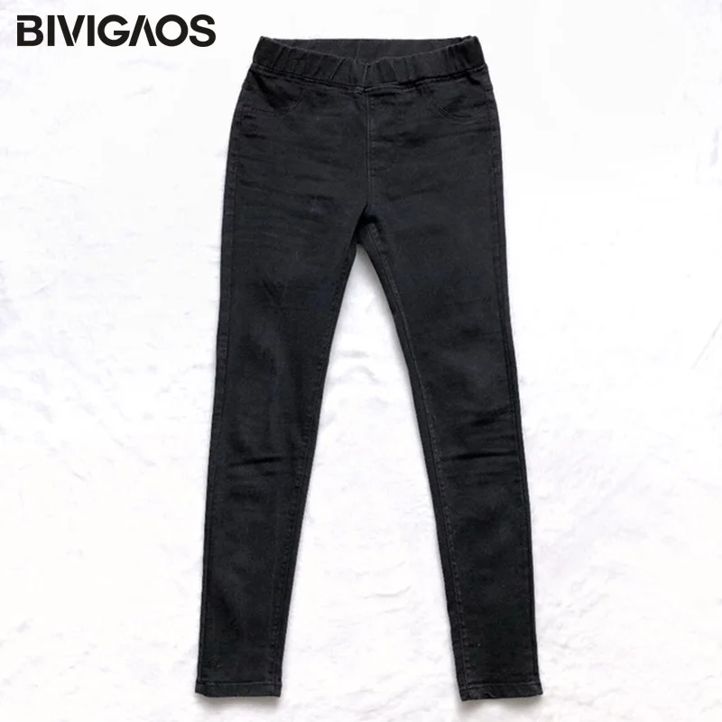 BIVIGAOS Spring Fall Women Simple Basic Jeans Elastic Denim Pants Pencil Jean Leggings Pants Jeggings For Women Jeans Trousers BIVIGAOS Spring Fall Women Simple Basic Jeans Elastic Denim Pants Pencil Jean Leggings Pants Jeggings For Women Jeans Trousers