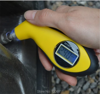 

Auto Car Gauge Tester Diagnostic Tool For Driving Safety Tire Pressure Gauge Meter Manometer Barometers Tester Digital LCD Tyre