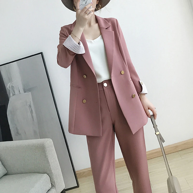 plus size trousers suits