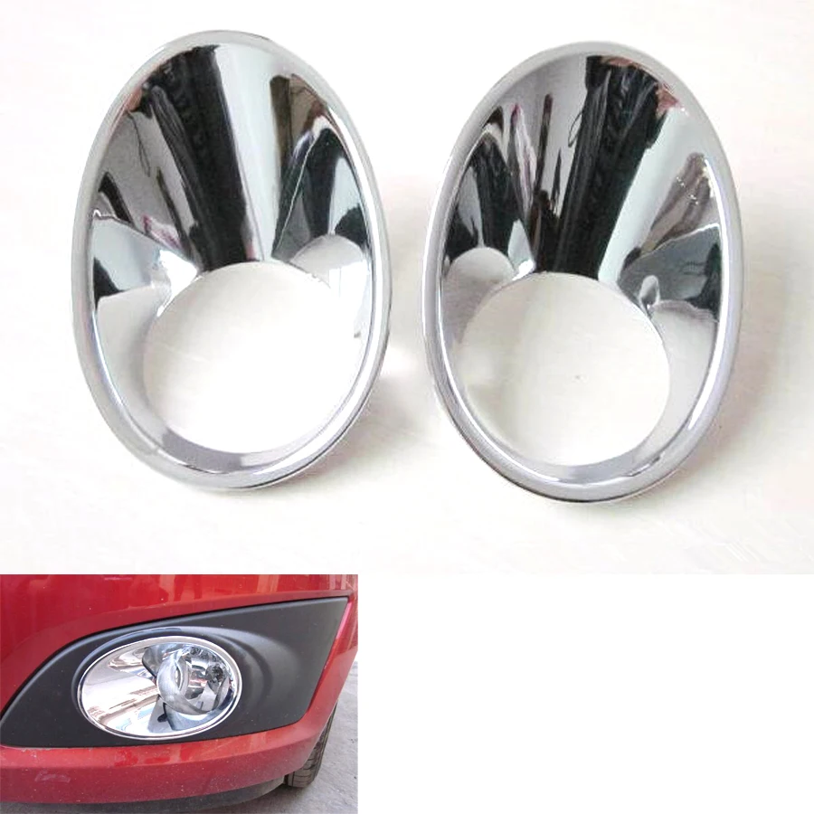 

YAQUICKA 2Pcs/set Car Front Fog Light Lamp Cover Trim Styling Fit For Chevrolet Aveo 2011 2012 2013 Chrome ABS