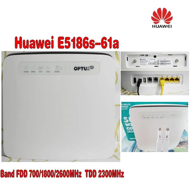 Открыл Huawei e5186 e5186s-61a 700/1800/2600 мГц FDD 2300 мГц TDD беспроводной 4 г 300 м CPE wi-Fi роутера PK b593 B890 + 4 г Телевизионные антенны