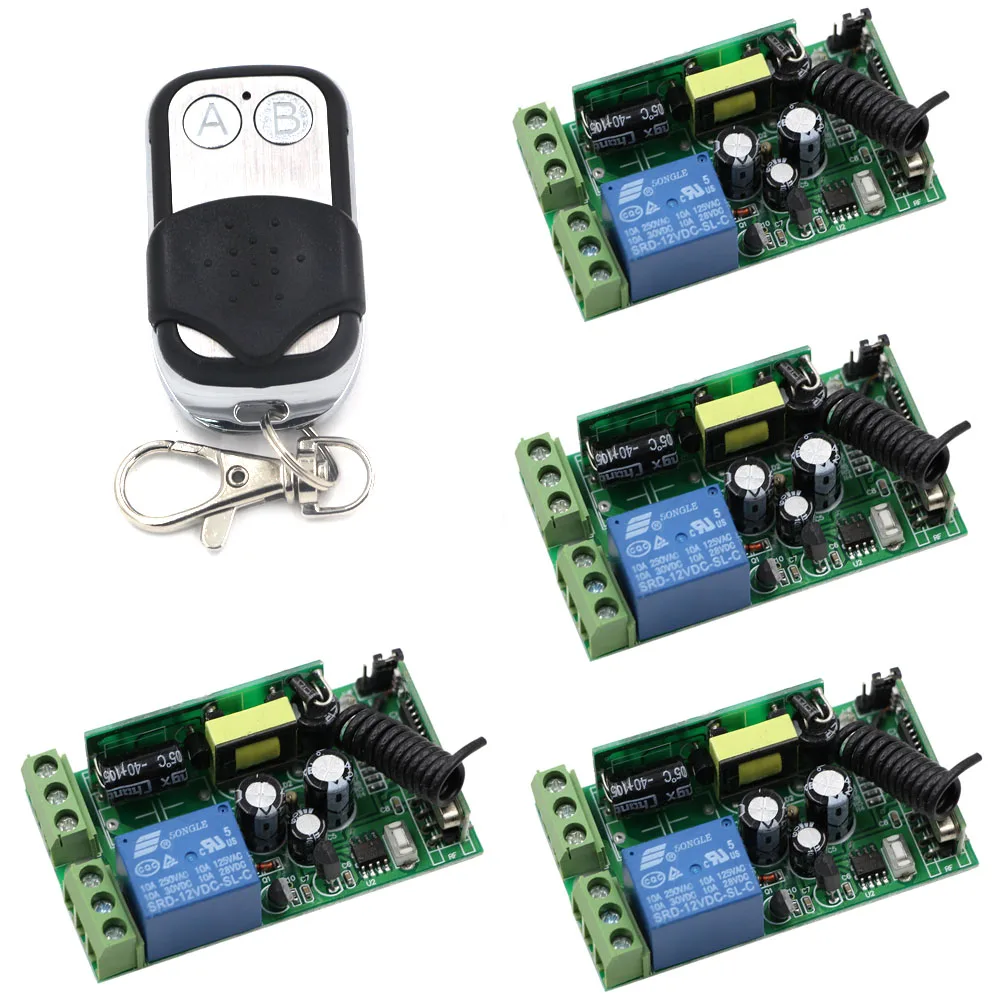 Wide Voltage AC85V 110V 220V 250V 1CH 10A RF Wireless Remote Switch For Light Lamp LED Receiver With Waterproof Transmitter Wide Voltage AC85V 110V 220V 250V 1CH 10A RF Wireless Remote Switch For Light Lamp LED Receiver With Waterproof Transmitter