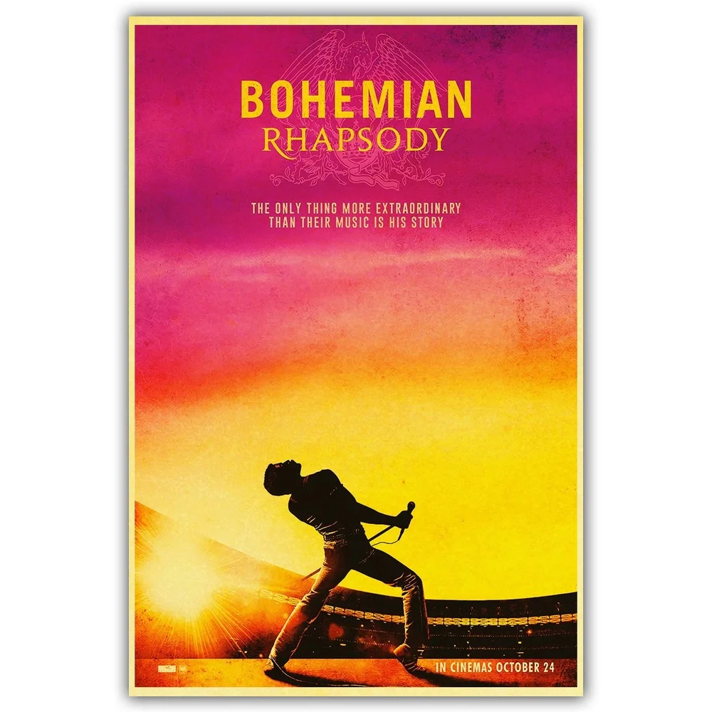 Винтаж Bohemian Rhapsody Фредди Меркури Queen музыкальный фильм плакат холст Современная домашняя, комнатная, Настенная Декор - Цвет: 14