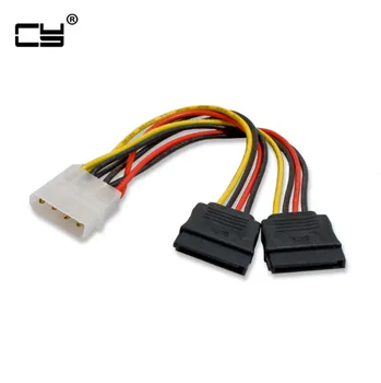 

5PCS IDE to dual SATA II 15p Y Splitter 10cm hard disk Power Supply Extension Cable