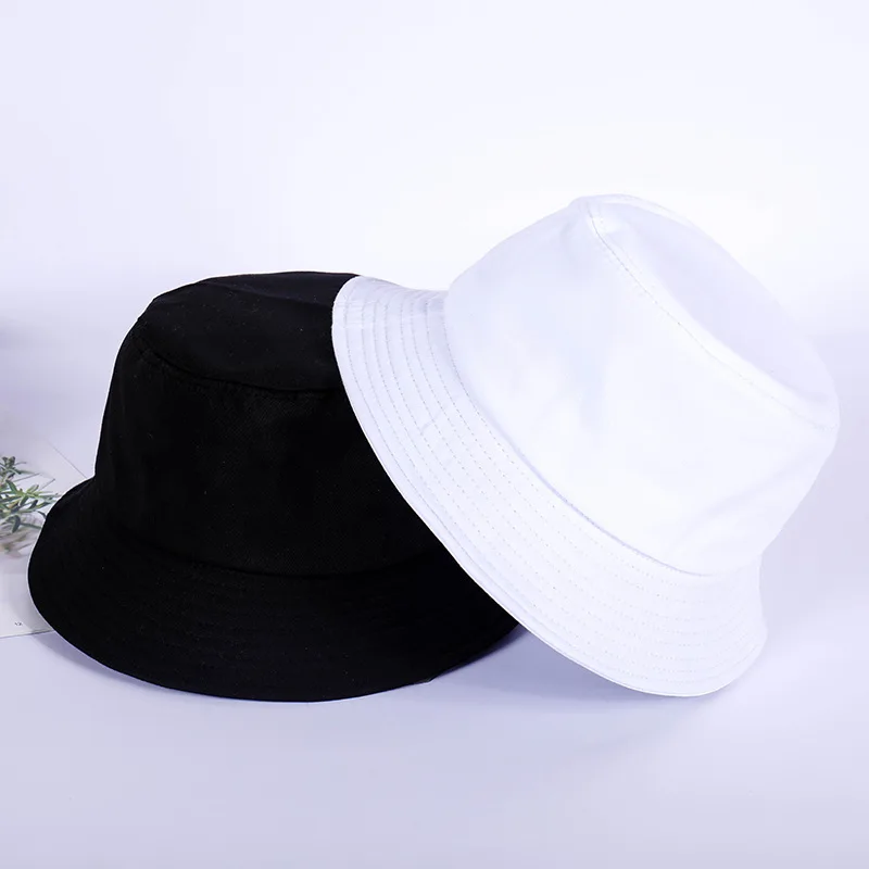 Vente Chaude 7 Solide Couleurs Seau Chapeaux pour Femmes Hommes Панама Seau cap Femmes Chapeau