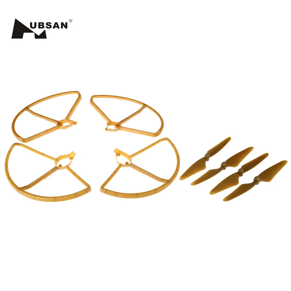 

4Pcs Blades Propellers + 4Pcs Protection Frames for HUBSAN H501S H501C X4 RC Quadcopter Spare Part