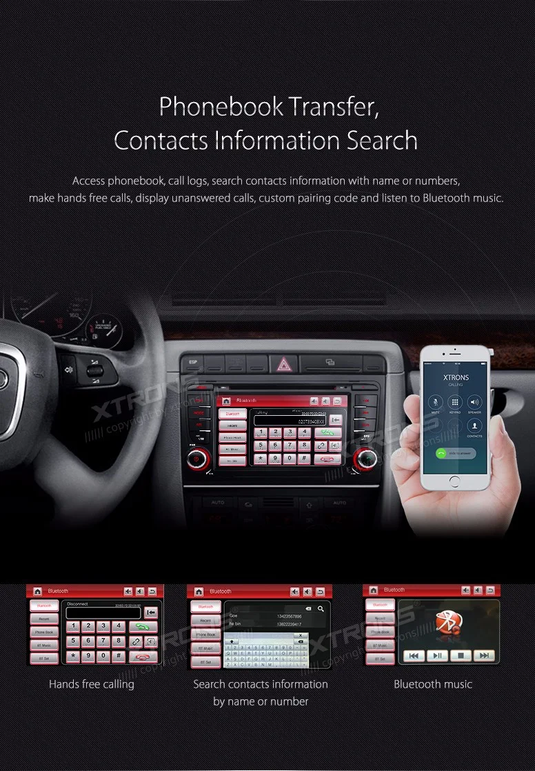 Top 7" Car DVD player Special  for Audi A4 2002-2008 & Audi S4 2002-2008 & Audi RS4 2002-2008 with Original UI/Appearance Design 8 Top 7" Car DVD player Special  for Audi A4 2002-2008 & Audi S4 2002-2008 & Audi RS4 2002-2008 with Original UI/Appearance Design 8