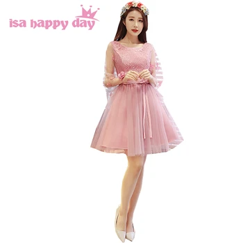 

new arrival 2020 ladies princess women short blush tulle puffy sweet 16 dinner dress 8th grade prom dresses ball gown H4147