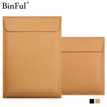 BinFul рукав сумка чехол для ноутбука Macbook Air retina 11 12 13 15 ультрабук ноутбук из искусственной кожи планшетный ПК против царапин