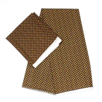 

African satin fabrics soft materiel high quality silk chiffon fabric with print for women nigerian lace fabric 4+2yards/lot